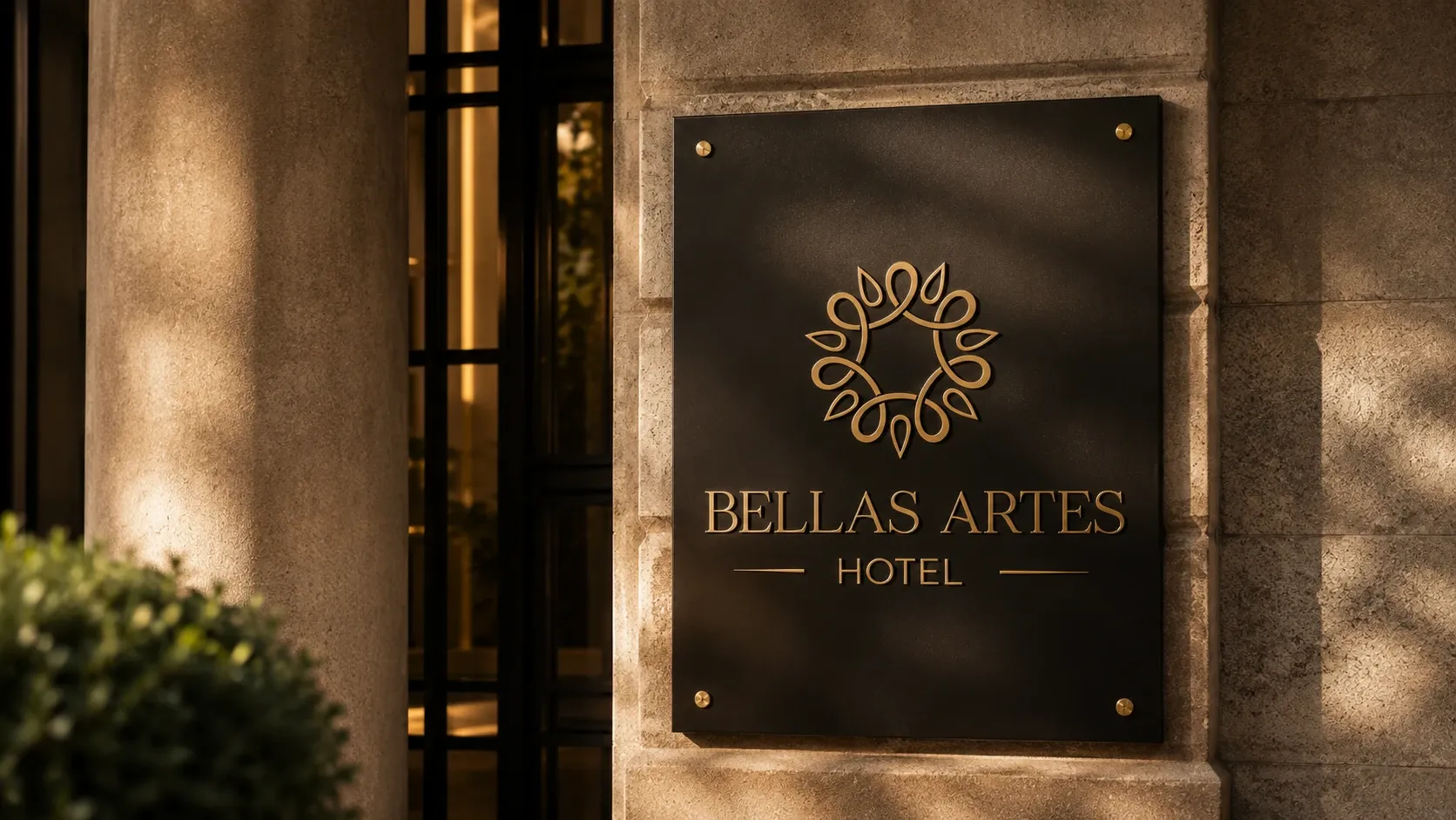 Ingresso di Hotel Bellas Artes di fronte al Palacio de Bellas Artes nel Centro Storico.
