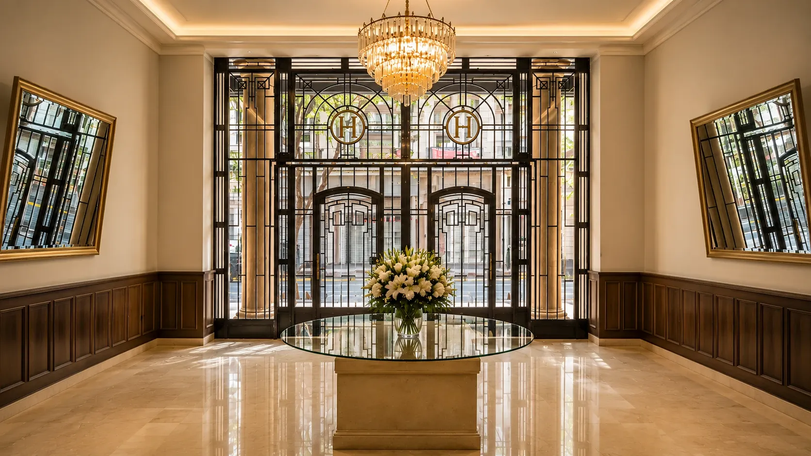 Hall de l'hôtel Bellas Artes.