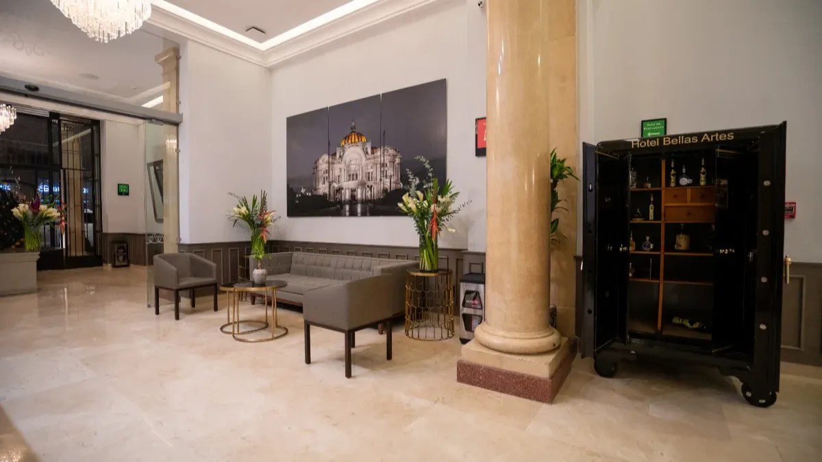 Hall de l'hôtel Bellas Artes.