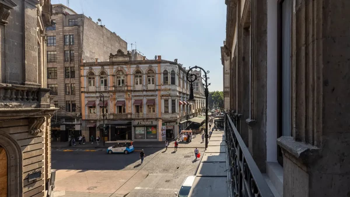 Vue de Mexico depuis l'hôtel Bellas Artes.