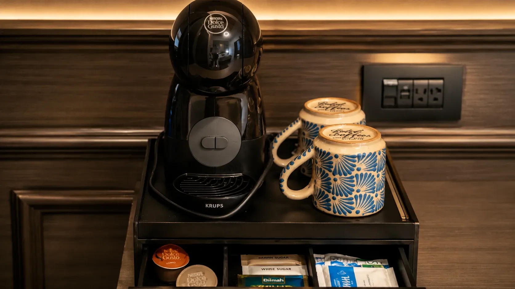 Macchina Nespresso in una camera dell'Hotel Bellas Artes.