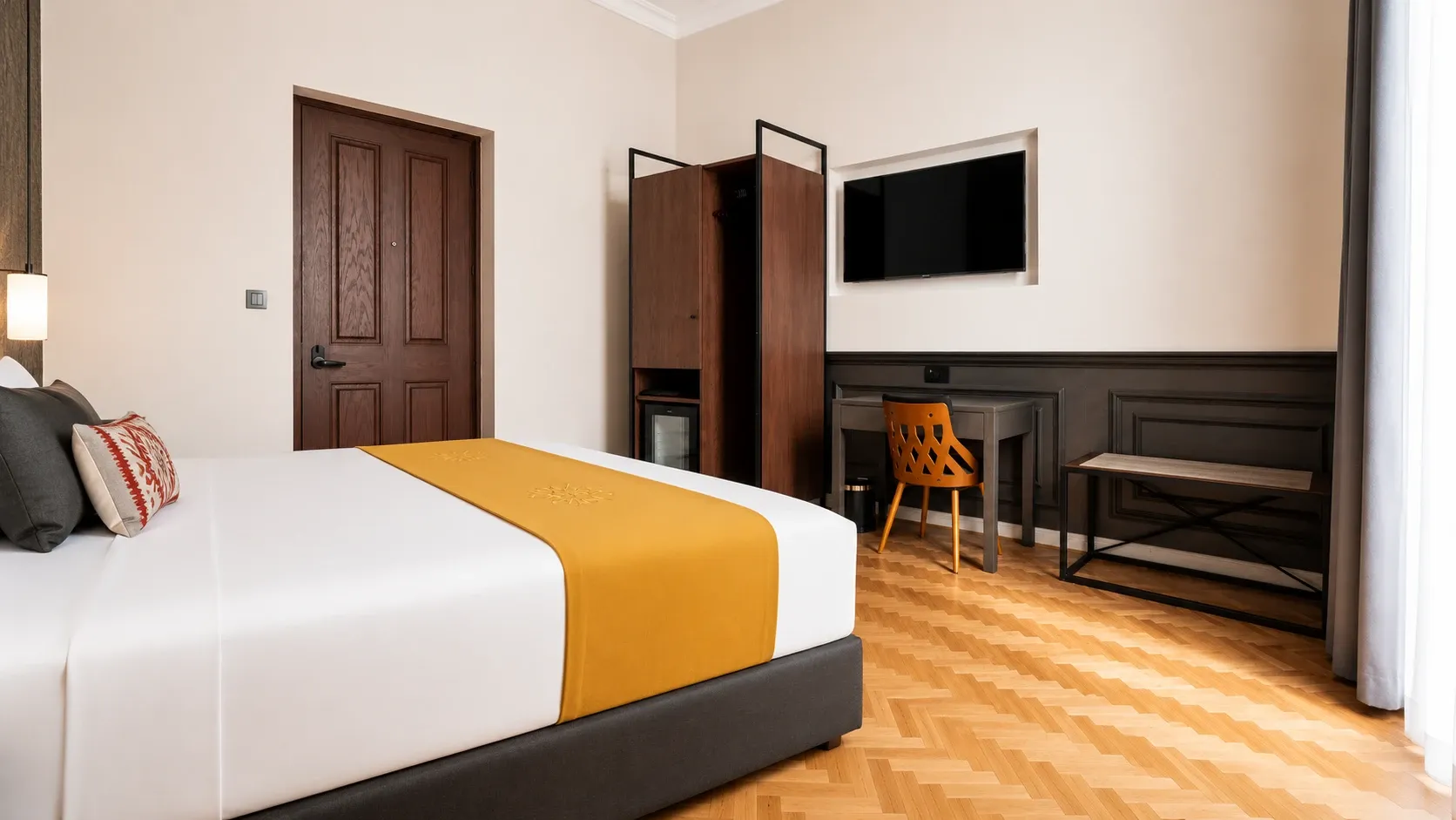 View of the Interior King Suite at Hotel Bellas Artes.