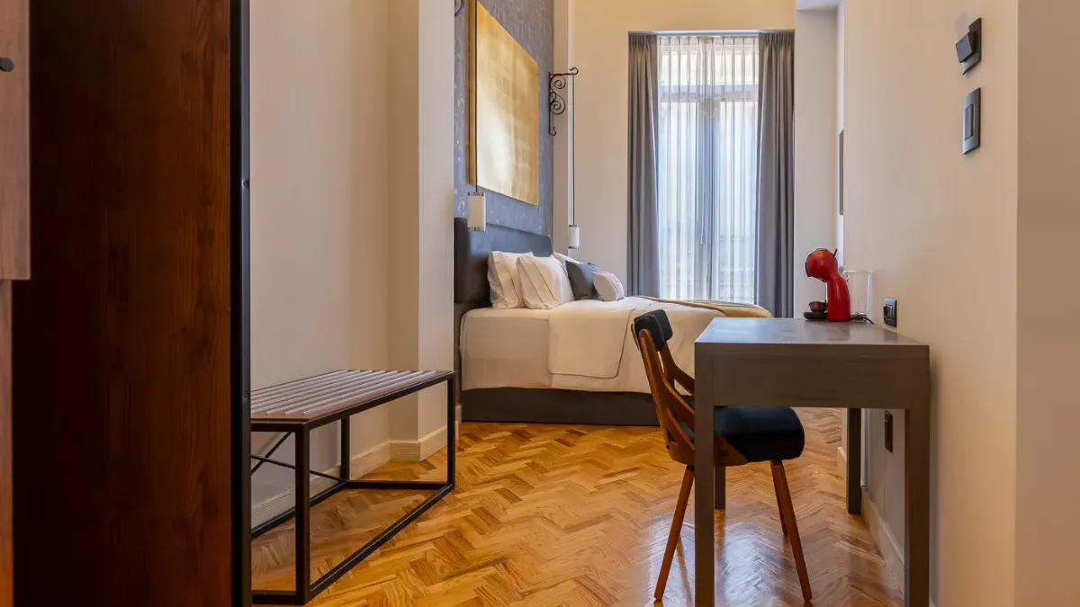 Vista de la entrada de la Habitación Suite Queen Filomeno Mata en el Hotel Bellas Artes.